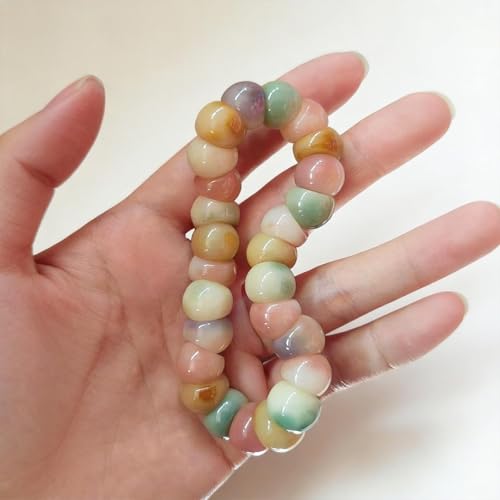 Image of Fidget Bracelet for Women Natural Bodhi Seeds Beaded Anxiety Stress Bracelets Zen Fidget Stretch Bracelets Alleviate Protection Healing Bodhi Jewelry Gifts for Women Men