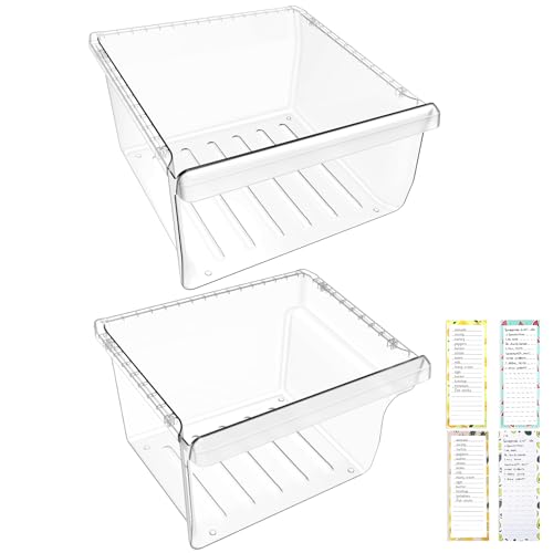 Image of UPGRADED DA97-08693B Refrigerator Crisper Drawer & DA97-08692B Fridge Drawer Compatible with Samsung Refrigerator Drawer Parts RS25J500DSR RS25J500DSG RS25H5000SR RS261MDRS for Samsung Crisper Drawer
