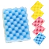 WEKAMOS 6 Piezas Esponjas de Limpieza Resistentes Unidades Esponja Borradora Multiuso sin Rayas para Cocina Baño y Coche Superficie Acanalada para Eliminar Suciedad