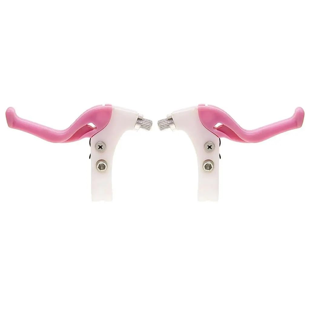 POAYUEWR 1 Pair Mountain Bike Shifter Brake Lever Kids Children Bike Brake Levers Bicycle Brake Handle Bike Brake Drum(Pink)