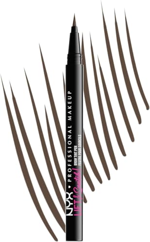 Bild von NYX Professional Makeup Augenbrauenstift, Lift n Snatch Brow Tint Pen, Wischfest, Transferfest, Ash Brown 1 stück (1er Pack)