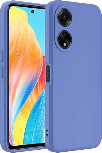 Image of A rtistque Liquid Silicone Back Cover Case for Oppo F23 5G Shockproof TPU Soft Flexible with Camera Protection - Blue