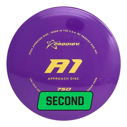 Prodigy Disc Factory Second 750 A1 Approach Golf Disc | Overstable Disc Golf Approach Disc | Great Grip Even When Wet | Consistent and Reliable in All Wind Conditions | 170-174g (Colors May Vary)