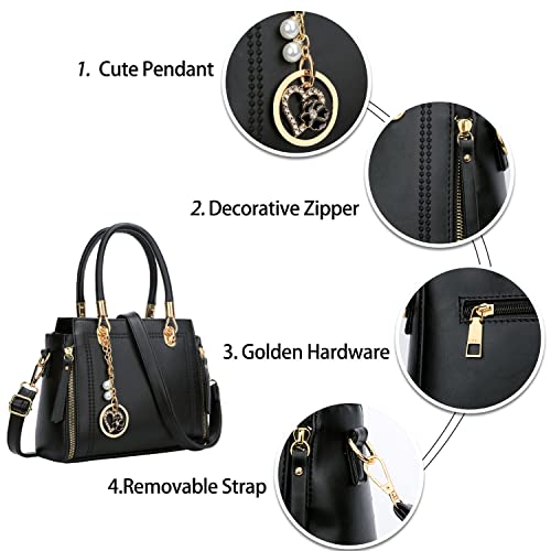 Image of KKXIU Women Satchel Purses and Handbags Handle Shoulder Bag
