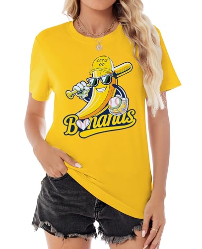 Baseball Shirt for Women Game Day Baseball Fan Shirt Mom Tee Casual Short Sleeve Tops