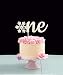 One Snowflake Birthday Cake topper: SILVER
