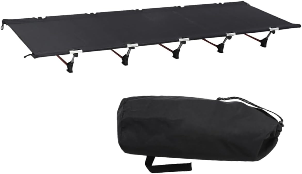 Totority Portable Folding Cot Bed for Camping Outdoor Sleeping Quick Setup Lightweight Guest Bed Carry Bag for Travel and Compact Design