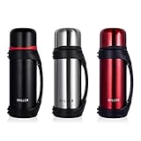 Mantenga su bebida caliente y fría todo el día: las botellas de agua DILLER están de doble pared y aisladas al vacío. Nuestras botellas de agua de metal han demostrado proporcionar el mejor aislamiento para sus bebidas, ya sea cola fría o café caliente. Las bebidas calientes duran hasta 24 horas, y las bebidas frías hasta 12 horas.