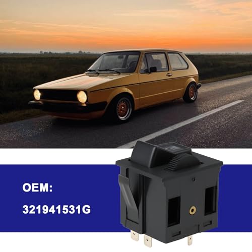 OTOTEC Hauptlichtschalter 321941531G Kompatibel mit Golf 1 Und Kompatibel mit Jetta 1