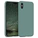 Eazy Case Funda de Silicona Premium para teléfono móvil para iPhone XS MAX, Cubierta Fina con Protector de cámara y Forro, Cubierta Protectora, Funda de móvil, Cubierta, Verde Noche