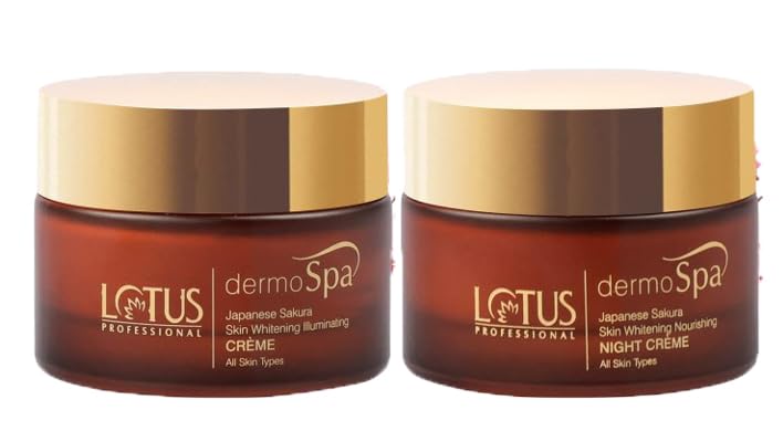 Image of Lotus Professional dermoSpa Japanese Sakura Day Cream 50 + Night Cream 50g (Set Of 2)