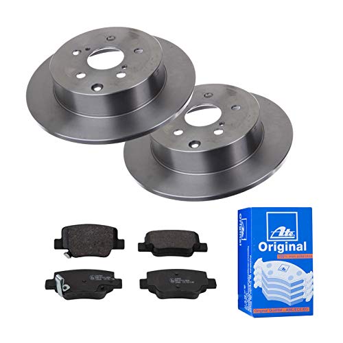 ATE 2 Bremsscheiben Ø297 Voll + Bremsbeläge für Toyota Verso xR2x