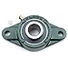 UCFL 204-12 Pillow Block Bearing - 2-Bolt Flange Mount, 3/4 Inch Inner Diameter, 3/8 Inch Bolt Size, Cast Iron Housing, Industrial Mounted Ball Bearing Unit