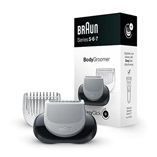 Braun EasyClick Bodygroomer Aufsatz für Rasierer Körperpflege- und Haarentfernung für Herren kompatibel mit Series 5 6 und 7 Elektrorasierer (Rasierer Modelle ab 2020)