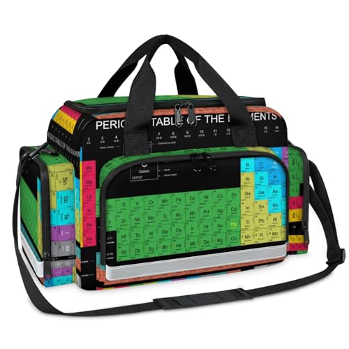 GzLeyigou First Aid Bags Empty, Periodic Table Of The Elements Emergency Bag First Aid Kit Multiple Compartment Kit Carrier On Call Trauma Bag For Paramedics Emergency Medical Supplies Kit
