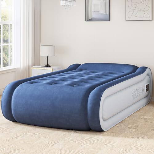 YITAHOME Twin XL Air Mattress with Integrated Pillow, Inflatable Bed with High-Speed Pump, Carry Bag and Repair Tools for Home, Travel, and Camping - 79.92''L x 38.98''W x 16.93''H