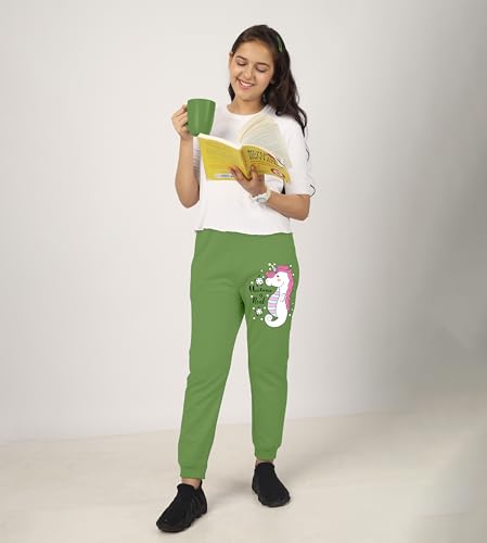 Image of KYDA KIDS Girl's Regular Cotton Joggers for Casual Wear, Jogging, Exercise& Walking (Pack of 1)