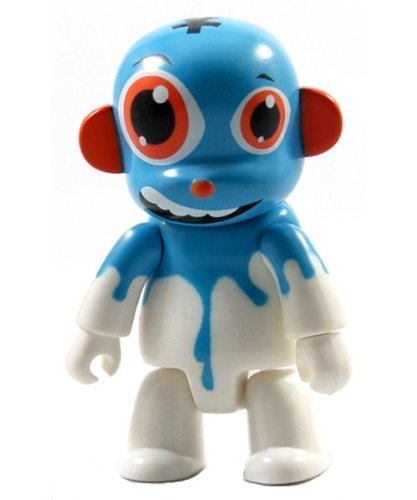 Toy2R Series 6 Designer 2.5 inch Blue Duo-Clops Qee Keychain by Doink