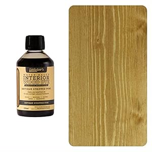 Littlefair’s Non-Toxic Water-Based Wood Stain – 250ml Antique Stripped Pine Wood Dye for Indoor Timber Including Doors…