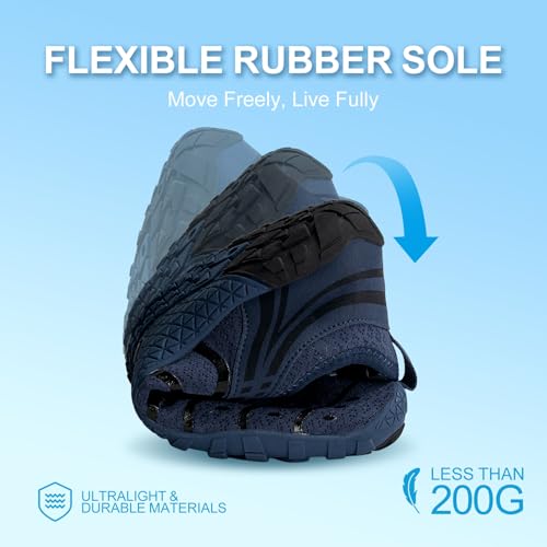 Image of Barefoot Shoes for Women & Men, Grounded Walking Hiking Barefoot Shoes, Wide Toe Box Non-Slip Water Athletic Footwear, Comfortable Vitality Barefoot Footwear, Trail Running Sneakers Unisex