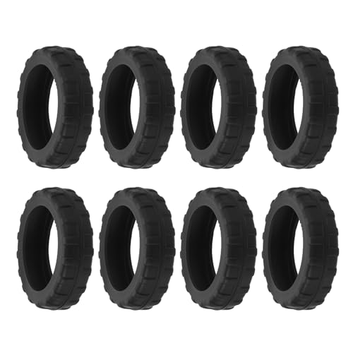 Luggage Wheels Cover, 8 Pack Silicone Carry on Suitcase Wheel Covers for Most 8-Spinner Wheels Luggage Sets, Black