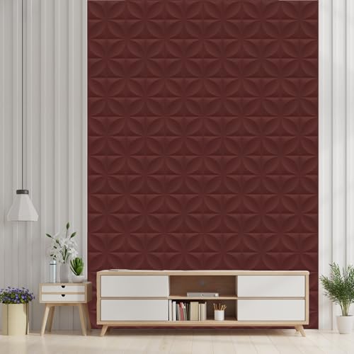 Image of Kayra Decor 3D Wall Panel - USA Certified SGS Approved Butterfly Design Ruby Rose Color 19.7 inch x 19.7 inch (Pack of 18) - Covers 48.51 Sq. Ft.