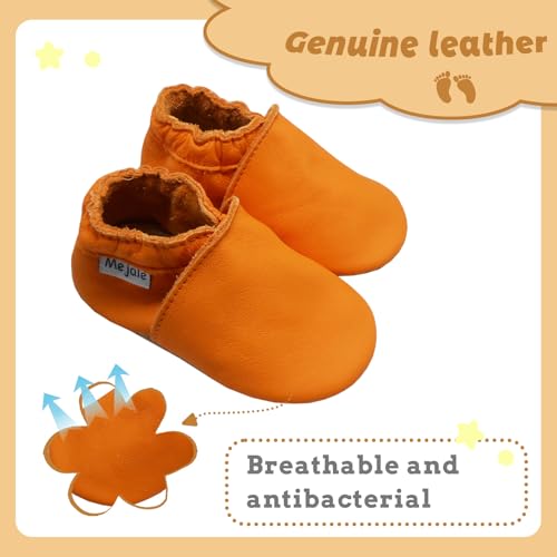 Mejale Baby Leather Shoes Infant Toddler Soft Sole Moccasins Shoes Boys Girls Pre-Walkers2