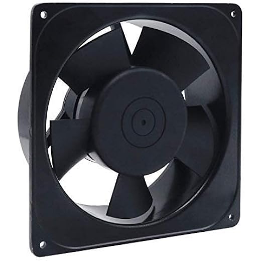 DLEIN 220V AC Power Cooling Fan 6.70X6.70X2 Inch Axial Aluminium Fan Kitchen Exhaust Bathroom Black Fan Network Rack Server Pc Electric Industrial Control Panel Industrial Machinery And Equipmen