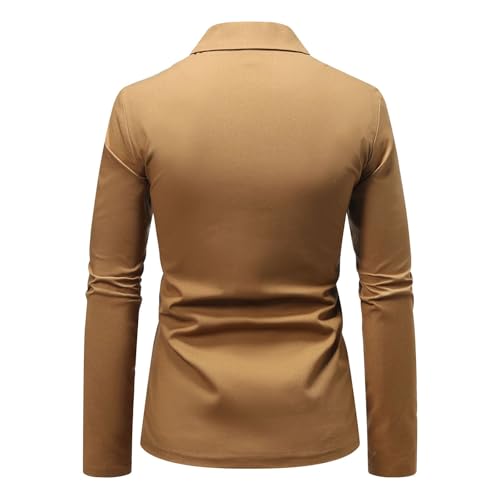 Casual Blazer for Men Big and Tall Lightweight Sports Coat with Fake Pockets Long Sleeve Business Formal Outerwear3