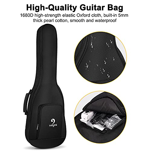 Vangoa 𝐊𝐢𝐝𝐬 𝐄𝐥𝐞𝐜𝐭𝐫𝐢𝐜 𝐆𝐮𝐢𝐭𝐚𝐫, 30 Inch Electric Guitar Starter Kit For Kids Beginners With Digital Tuner, Capo, Strap, Strings, Cable, Picks, Wrenches - Blue #TOP6