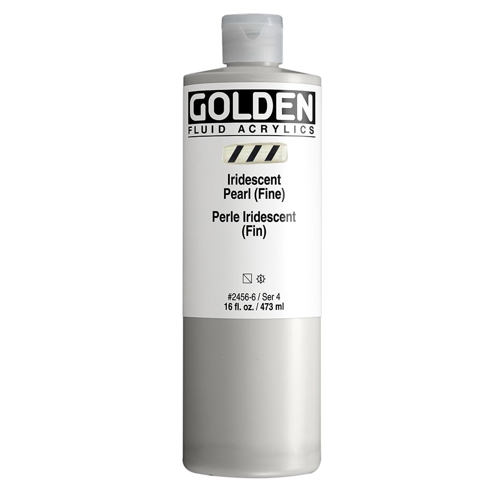 Golden : Fluid : Acrylic Paint : 473ml (16oz) : Pearl Fine Iridescent — image 1