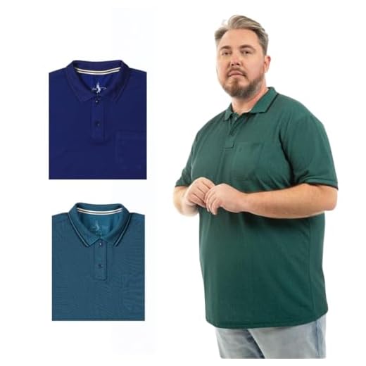 kit 3 Camisa Polo Bolso Plus Masculina Piquet Algodão Básica Premium Leve Confortável