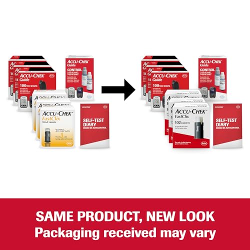 Accu-Chek FastClix Diabetes Blood Sugar Test Kit for Diabetic Glucose Monitoring: 306 FastClix Lancets, 300 Guide Test Strips, and Control Solution (Packaging May Vary) - Image 3