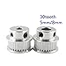 【Printer Accessories】 GT2 Timing Pulley 30 36 40 60 Tooth Wheel Bore 5mm 8mm Aluminum Gear Teeth Width 6mm 2GT for 3D Printer Parts GT2 Timing Pulleys(36T W6 B10)