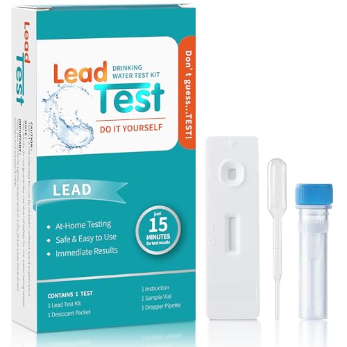 AAwipes Lead in Drinking Water Test Kit 15-Minute Fast DIY Testing for City Tap & Well Water | High Sensitivity Detects | Easy Home Use | Reliable Results (1)