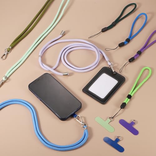 Cordon de téléphone antichute avec sangle de poignet et de cou - 4