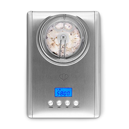 SPRINGLANE Eismaschine Emma 1,5 L mit selbstkühlendem Kompressor 150 W, Eiscrememaschine aus Edelstahl mit entnehmbarem… – Bild 3