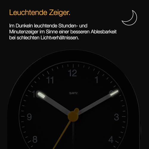 Braun Classic Analogwecker mit Schlummerfunktion und kontinuierlicher Hintergrundbeleuchtung, leises Quarzwerk… – Ansicht 6