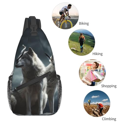 Bolso Cruzado de Pecho para Hombre y Mujer Negro miniatura 6
