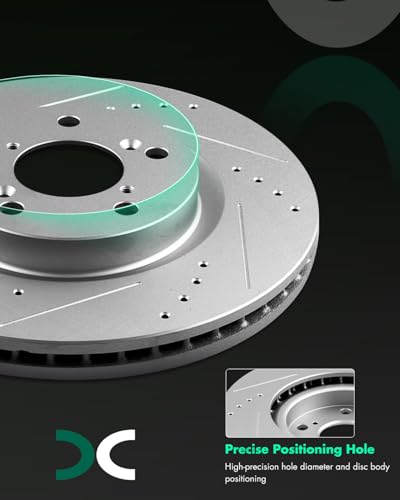 Image of SCITOO Front 12.6 inch Brake Pads and Rotors Kits Fit For Honda Odyssey 2011 2012 2013 2014