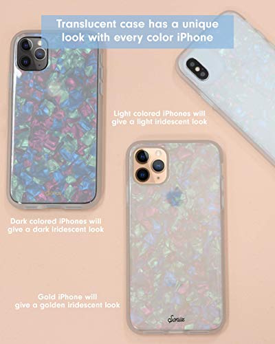 Image of Sonix Pearl Tort Case for iPhone 12 / 12Pro [10ft Drop Tested] Protective Translucent Iridescent Marble Clear Cover for Apple iPhone 12, iPhone 12 Pro