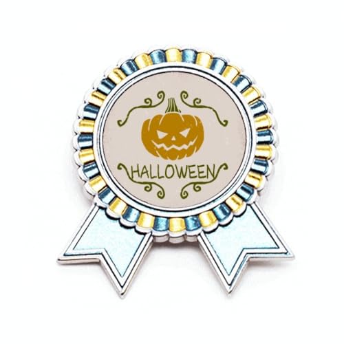 Broche citrouille dessin animé en métal M idéale pour votre soirée d'Halloween