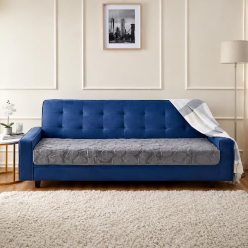 Image of Amazon Basics - Rabbit Fur Make Your Own Sofa Cover |70 x 180 cm| Microfiber Sofa Slipcover | 350 GSM (Grey, 3 Seater)