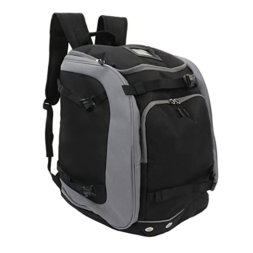 RiToEasysports Skischuh-Tasche, 65 L, Große Kapazität, Snowboard-Stiefel, Oxford-Gewebe, Mehrere Fächer, Snowboard-Rucksack für Reisen, Camping, Angeln