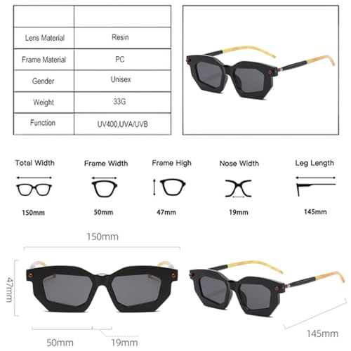 Polygon Women Double Color Sunglasses Fashion Clear Lens Frame Men Punk Rivets Uv4002