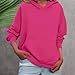Ymbekr Womens Oversized Hoodies Cute Sweatshirts Pullover Hooded Pullover Casual Comfy Fall Loose Outfits with Pockets (a-Hot Pink, XS)
