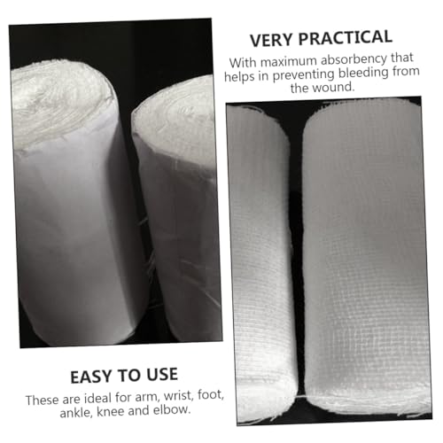 Cabilock 10 piezas rollos de gasa conformes 8x600cm para primeros auxilios, venda para heridas, envoltura para entrenamiento de emergencia y uso deportivo miniatura 5