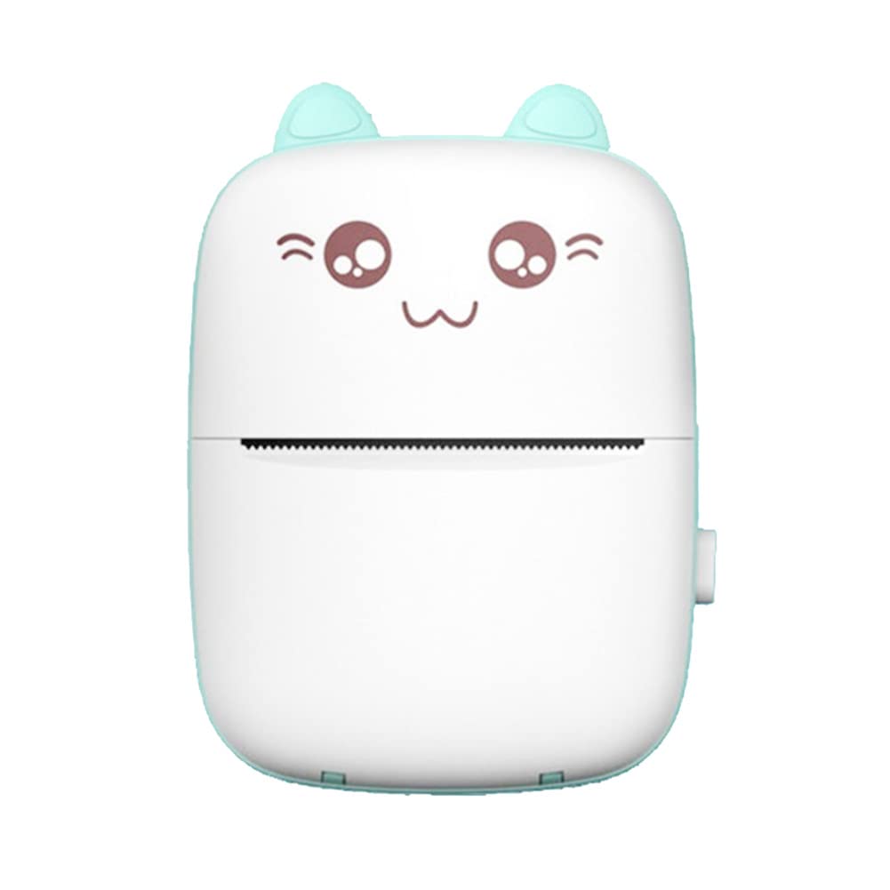 Sdkmah9 Mini Thermal Printer,Wireless Bluetooth Printer Mobile 200DPI Mini Portable Thermal Photo Learning Printer for Child Kids Painting Women Men Gift