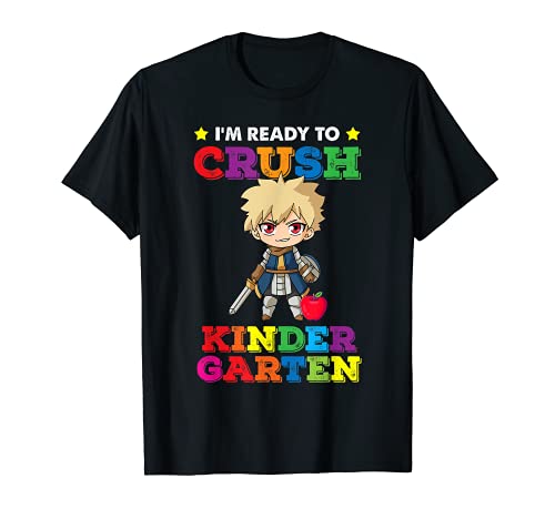 Ready to Crush Anime Knight Boys Back to School T-Shirt