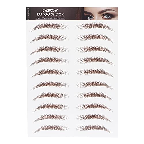 Eyebrow Transfers, Eyebrow Sticker Eyebrow Transfer Sticker for Women,Eyebrows Stickers Long Lasting False Tattoos Peel Off Instant Eyebrow for Women Girls